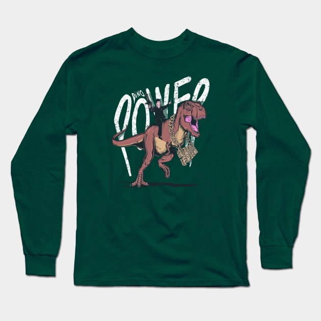 Dino Power Long Sleeve T-Shirt by MeFO